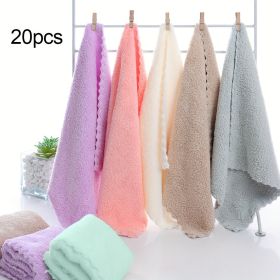 20 Solid Color Towels, Super Absorbent & Quick-drying, Suitable For Home, Office And Travel