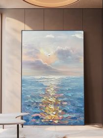 Modern Abstract Wall Art Canvas Painting Beach Surf Landscape Poster Art Prints Suitable For Living Room Home Decor - 60x90cm