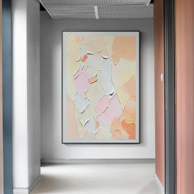 Simple Texture Painting Art Hand-painted Oil Painting Modern Wall Decor Gray Design Acrylic Paintings Wall Canvas Art Picture - 70x140cm