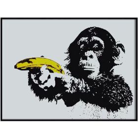 Ha's Art Top Selling Handmade Abstract Oil Painting Wall Art Modern Minimalist Gorilla Picture Canvas Home Decor For Living Room No Frame - 150x220cm