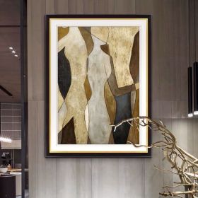 100%Hand Painted Abstract Oil Painting Wall Art Figure Picture Minimalist Modern On Canvas Home Decor For Living Room Office No Frame - 150x220cm