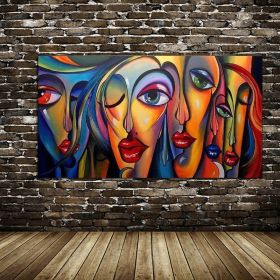 Top Selling Handmade Abstract Oil Painting Wall Art Modern  Figure Picture Canvas Home Decor For Living Room No Frame - 90x120cm