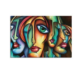 Handmade Abstract Oil Painting Wall Art Modern Figure Picture Minimalist On Canvas Home Decoration For Living Room No Frame - 100x150cm