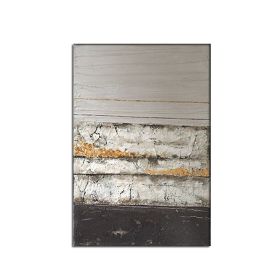 100% Hand Painted Abstract Oil Painting Wall Art Modern Texture Picture Canvas Home Decor For Living Room Bedroom No Frame - 75x150cm