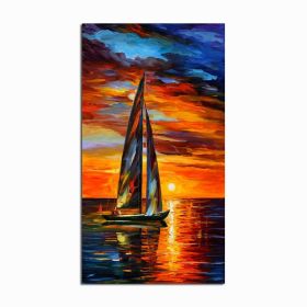 Coloring Poster Hand Painted Oil Painting Landscape For The Living Room Wall Art Home Decoration Abstract Without Frame - 50x100cm