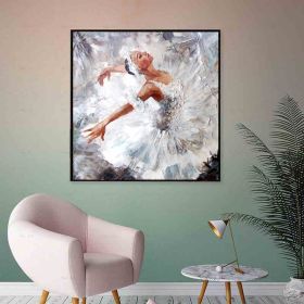 Modern canvas wall art famous sunflower flower decoration hand painted abstract oil painting canvas living room wall decoration painting - 100x100cm