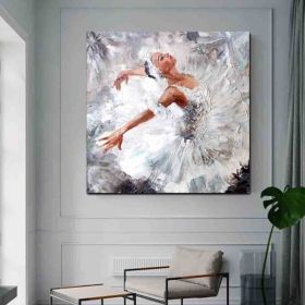 Modern canvas wall art famous sunflower flower decoration hand painted abstract oil painting canvas living room wall decoration painting - 120x120cm