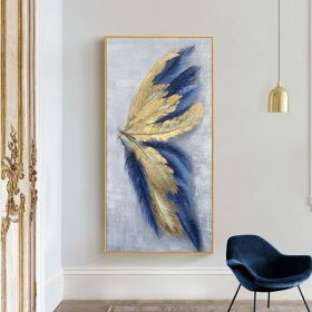 Best 100% Hand Painted Abstract Silver Gold Butterfly Oil Painting Canvas Art Modern Artwork Wall Art Picture Living Room Bedroom - 90x180cm