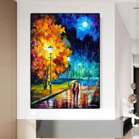 Hand Painted 3D Knife Painting Abstract Flower Oil Painting On Canvas Art Wall Adornment Pictures For Living Room Home Decor - 60x90cm