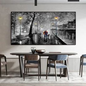 Cloud R Modern Abstract Art Oil Painting Posters Prints Wall Art Canvas Pictures for Living Room - 60x90cm