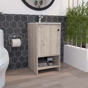 Chariot Free Standing Vanity Cabinet; One Open shelf - Light Gray