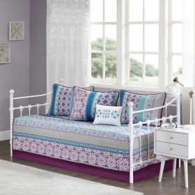6 Piece Boho Reversible Daybed Set - as Pic