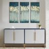 Gold Foil Abstract 3-piece Canvas Wall Art Set - as Pic