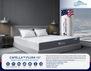 Capella 10" Full Mattress, Hole Punch Aero Gel Memory Foam with Plush Foam Core Support, Made in USA - as Pic