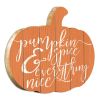 "Pumpkin and Spice" By Artisan Lux + Me Designs Printed on Wooden Pumpkin Wall Art - as Pic