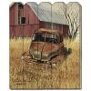"Granddads Old Truck" by Billy Jacobs, Printed Wall Art on a Wood Picket Fence - as Pic