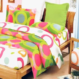 Blancho Bedding - [Rhythm of Colors] Luxury 8PC MEGA Comforter Set Combo 300GSM (Full Size) - CFRS(DDX20-2/CFR01-2)