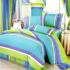 Blancho Bedding - [Rhythm of Life] Luxury 8PC MEGA Comforter Set Combo 300GSM (Full Size) - CFRS(MF01-2/CFR01-2)