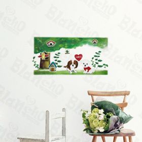 Puppy Love - Wall Decals Stickers Appliques Home Decor - HEMU-ZS-069