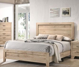 ACME Miquell Queen Bed, Natural 28040Q - as Pic