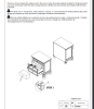 Transitional Bedroom Nightstand with Hidden Drawer Wire Brushed Gray Finish Birch Veneer Wood Bed Side Table - as Pic