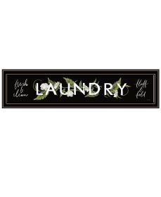 "Laundry-Fresh & Clean" by House Fenway, Ready to Hang Framed Print, Black Frame - as Pic