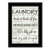 "Laundry" By Susie Boyer, Ready to Hang Framed Print, Black Frame - as Pic