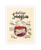 "Red Wine Sangria" by House Fenway, Ready to Hang Framed Print, White Frame - as Pic