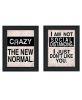 "The New Normal!" 2-Piece Vignette by Ed Wargo, Ready to Hang Framed Print, Black Frame - as Pic