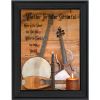 "Music" By Billy Jacobs, Printed Wall Art, Ready To Hang Framed Poster, Black Frame - as Pic