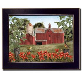 "Summer Days" By Billy Jacobs, Printed Wall Art, Ready To Hang Framed Poster, Black Frame - as Pic