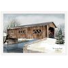 "The Kissing Bridge" by Billy Jacobs, Ready to Hang Framed Print, White Frame - as Pic