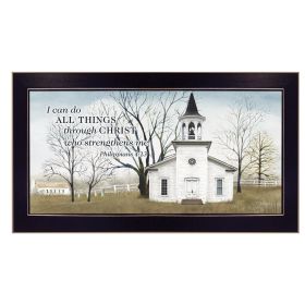 "I Can Do All Things" By Billy Jacobs, Printed Wall Art, Ready To Hang Framed Poster, Black Frame - as Pic