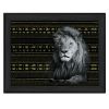 "Patterned Lion" By Dee Dee, Printed Wall Art, Ready To Hang Framed Poster, Black Frame - as Pic
