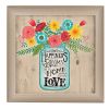 "Home Filled with Love" By Deb Strain, Printed Wall Art, Ready To Hang Framed Poster, Beige Frame - as Pic