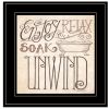 "Soak & Relax" by Deb Strain, Ready to Hang Framed Print, Black Frame - as Pic