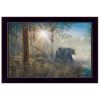 "Shadow in the Mist" By Jim Hansen, Printed Wall Art, Ready To Hang Framed Poster, Black Frame - as Pic