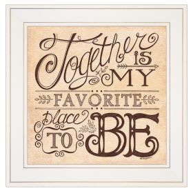 "Together" by Deb Strain, Ready to Hang Framed Print, White Frame - as Pic