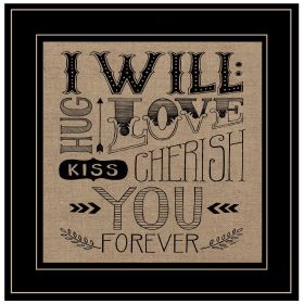 "Forever" by Deb Strain, Ready to Hang Framed Print, Black Frame - as Pic