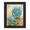 "Paris Blue II" By Ed Wargo, Printed Wall Art, Ready To Hang Framed Poster, Black Frame - as Pic