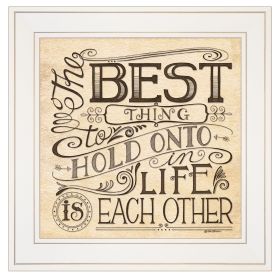 "Each Other" by Deb Strain, Ready to Hang Framed Print, White Frame - as Pic