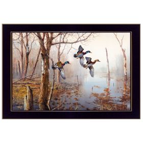 "Backwater" By Jim Hansen, Printed Wall Art, Ready To Hang Framed Poster, Black Frame - as Pic