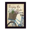"Enjoy the Ride" By Debbie DeWitt, Printed Wall Art, Ready To Hang Framed Poster, Black Frame - as Pic