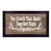 "The Family that Hunts" By Dee Dee, Printed Wall Art, Ready To Hang Framed Poster, Black Frame - as Pic