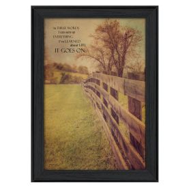 "Life Goes On" By Kathy Jennings, Printed Wall Art, Ready To Hang Framed Poster, Black Frame - as Pic
