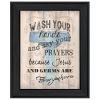 "Bathroom Humor" by Debbie DeWitt, Ready to Hang Framed Print, Black Frame - as Pic