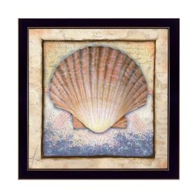 "Shell" By Ed Wargo, Printed Wall Art, Ready To Hang Framed Poster, Black Frame - as Pic