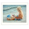 "In the Sand" By Georgia Janisse, Printed Wall Art, Ready To Hang Framed Poster, White Frame - as Pic