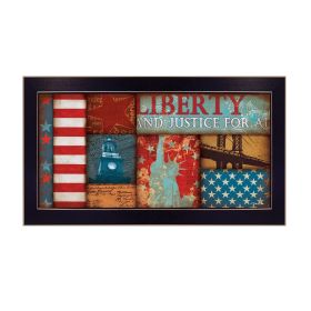 "Liberty" By Dee Dee, Printed Wall Art, Ready To Hang Framed Poster, Black Frame - as Pic