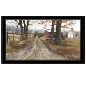 Trendy Decor 4U "The Road Home" Framed Wall Art, Modern Home Decor Framed Print for Living Room, Bedroom & Farmhouse Wall Decoration by Billy Jacobs -